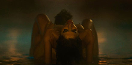 Sarah Shahi pool cunnilingus scene (FCSM0020)
