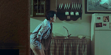Woman watches through the window as another masturbates (SLMS0014)