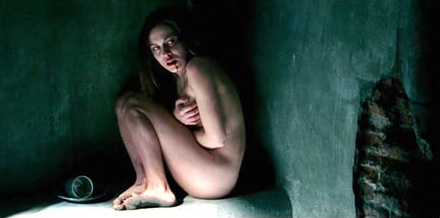 Celebrity rape scenes in movies RVS1467 (woman in prison, forced to strip)